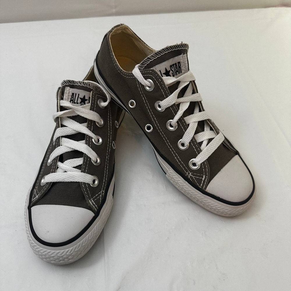 Converse Chuck Taylor All Star Low Top Charcoal Grey/Olive Hugh Sneakers WSize5 - Picture 2 of 11